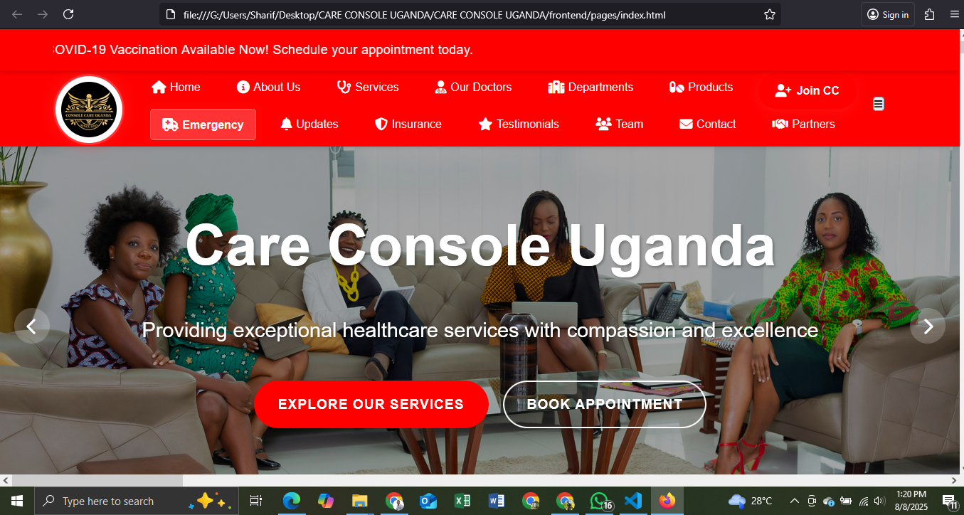 WordPress website built by Sharif Ssebuguzi in Kampala